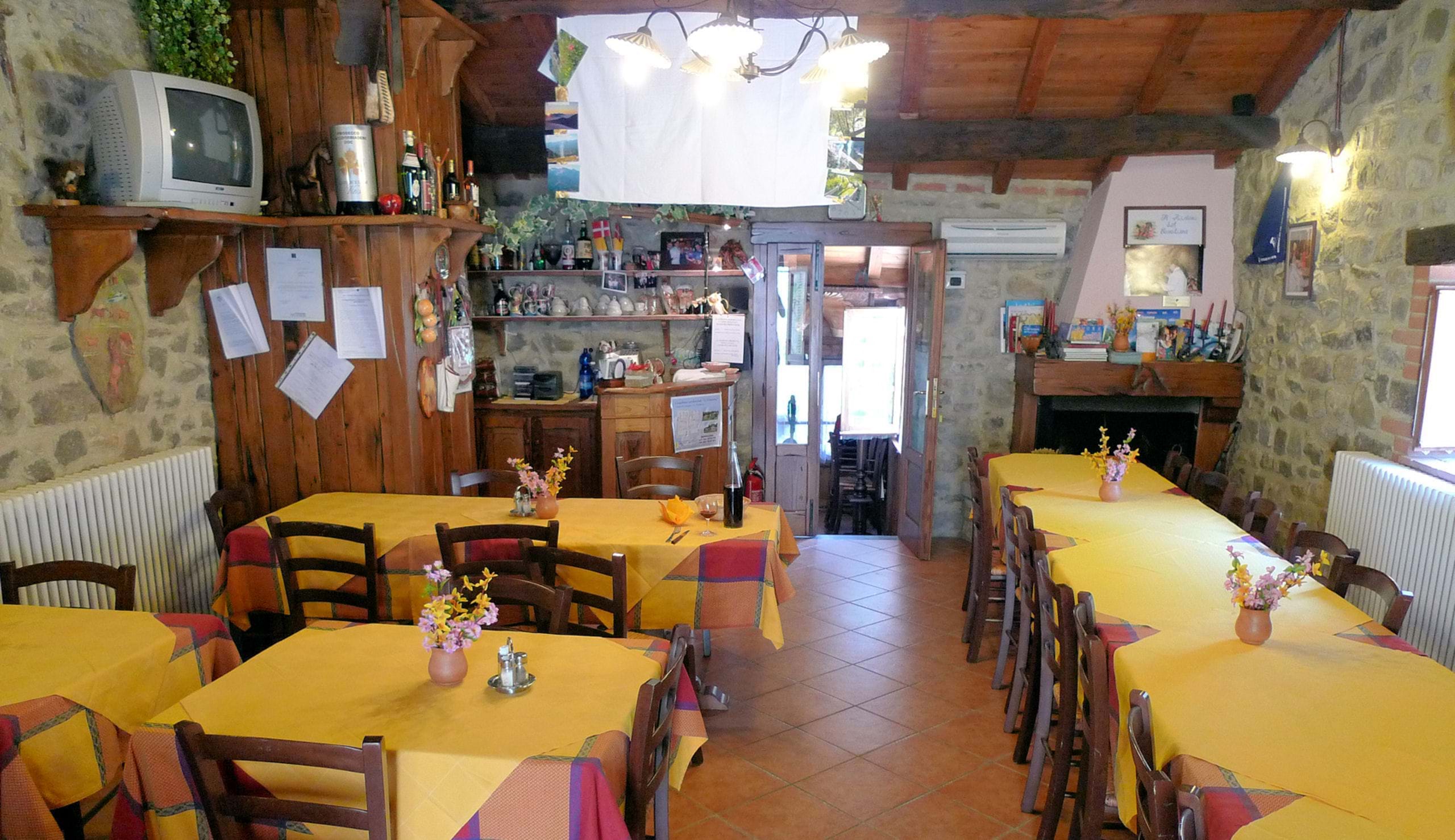 Sala ristorante Ristoro del Cavaliere
